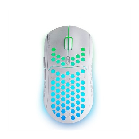 Ratón Gaming Inalámbrico Mars Gaming MMW3W- Batería recargable- Hasta 3200 DPI- Blanco