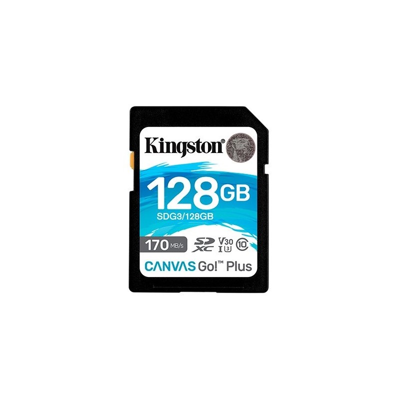 Tarjeta memoria sdxc 128gb kingston canvas