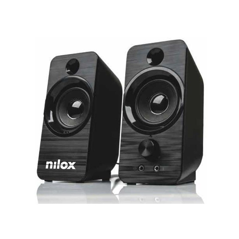 Altavoces pc nilox 2-0 6w negro