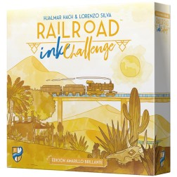 Juego mesa railroad ink: edicion amarilla