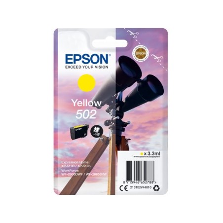 Cartucho tinta epson t02v440 502 amarillo