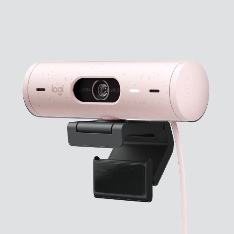 Webcam logitech brio 500 rosa full