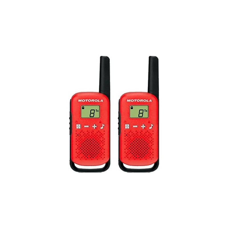 WALKIE-TALKIE MOTOROLA TLKR-T42 ROJO PACKS 2