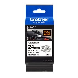 Cinta laminada brother tzefx251 texto negro