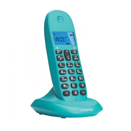 TELÉFONO INALÁMBRICO DECT DIGITAL MOTOROLA C1001LB+ TURQU