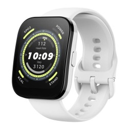 Smartwatch Huami Amazfit Bip 5- Notificaciones- Frecuencia Cardiaca- GPS- Blanco Crema