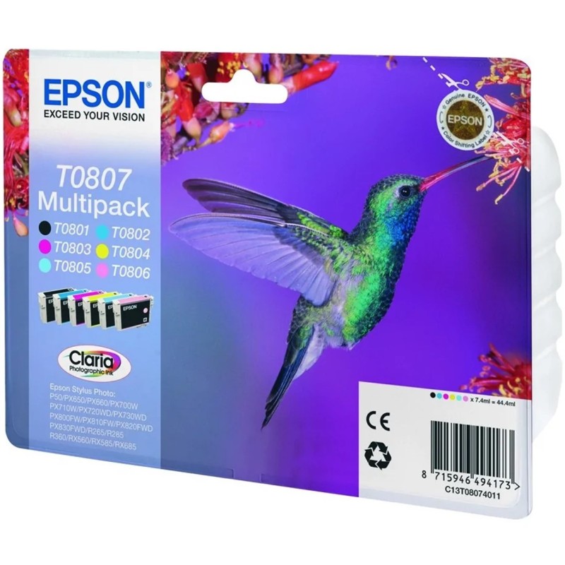 Multipack tinta epson t08074 t080140+240+340+440 +540+640