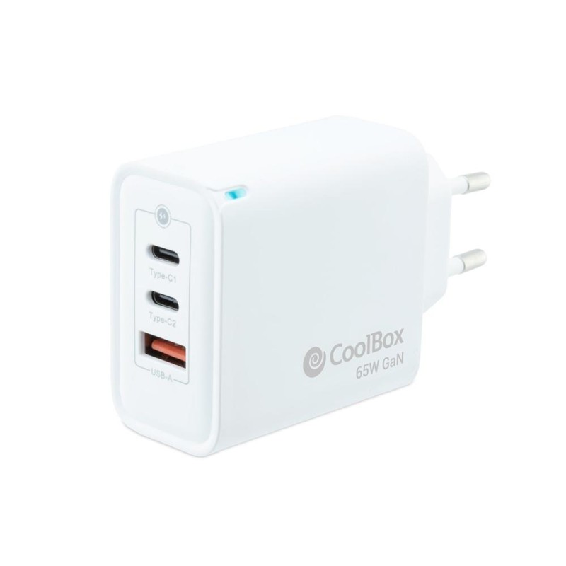 Cargador usb pared coolbox 65w 2