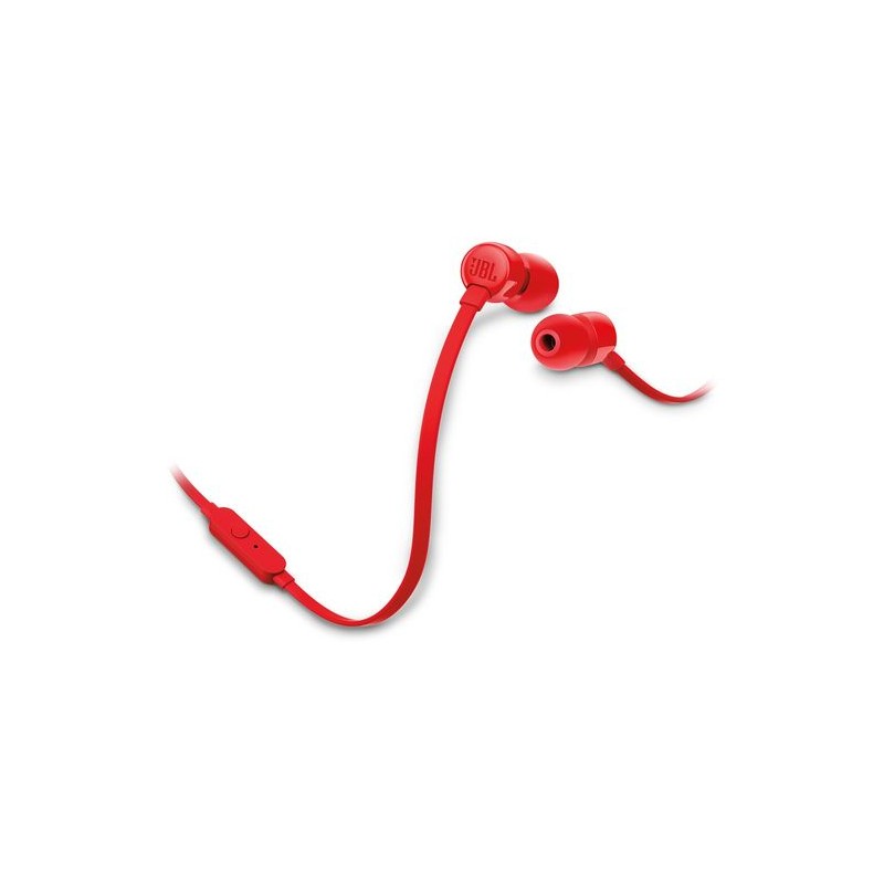 Auriculares intrauditivos jbl t160 red