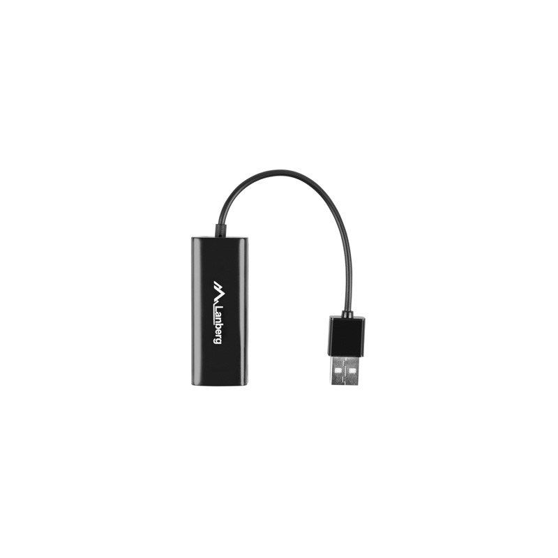 Adaptador usb lanberg 2-0 ethernet rj45