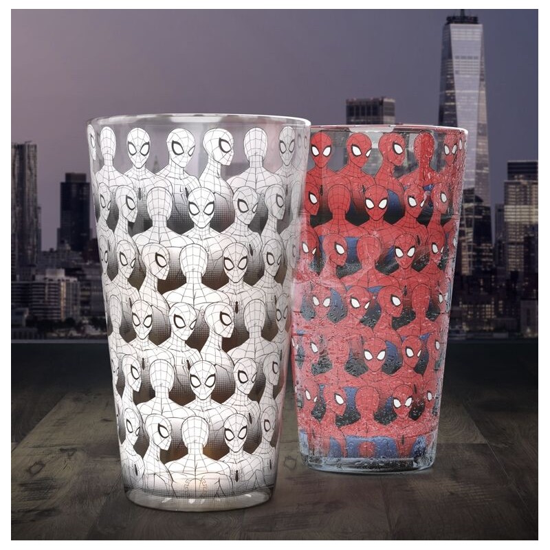 Vaso con cambio color paladone spider - man