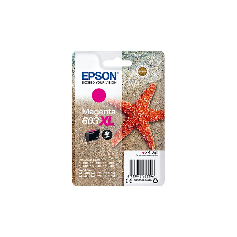 Cartucho tinta epson c13t03a34010 singlepack magenta