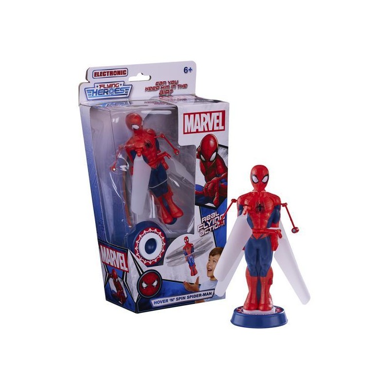 Figura electronica flying heroes marvel spiderman