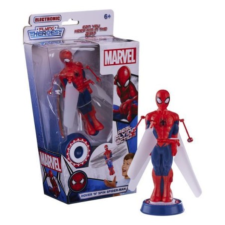 Figura electronica flying heroes marvel spiderman