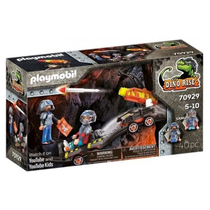 Playmobil dino mine carro cohetes