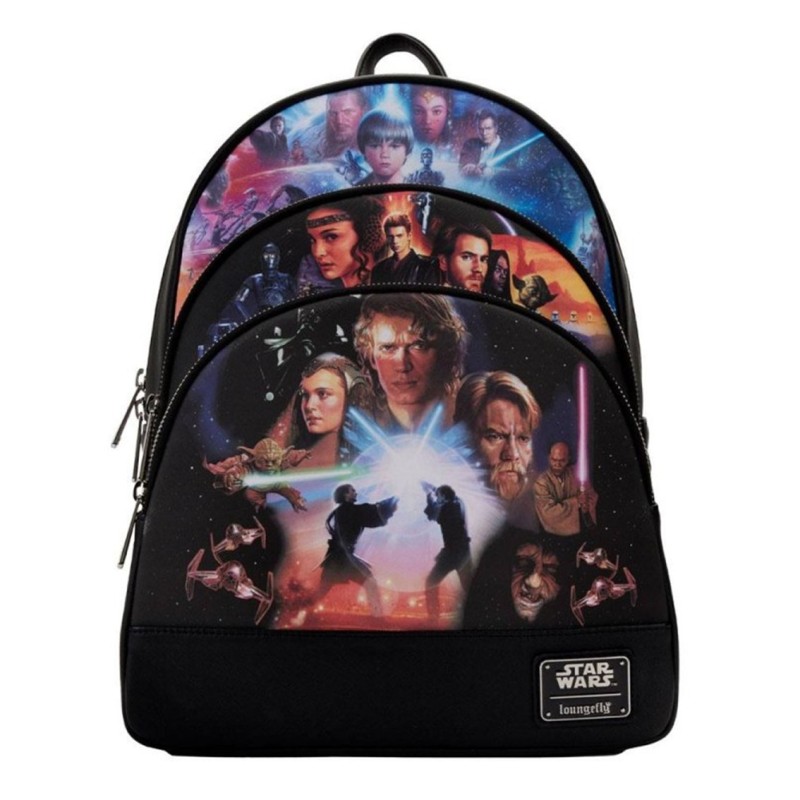 Mini mochila loungefly star wars trilogia