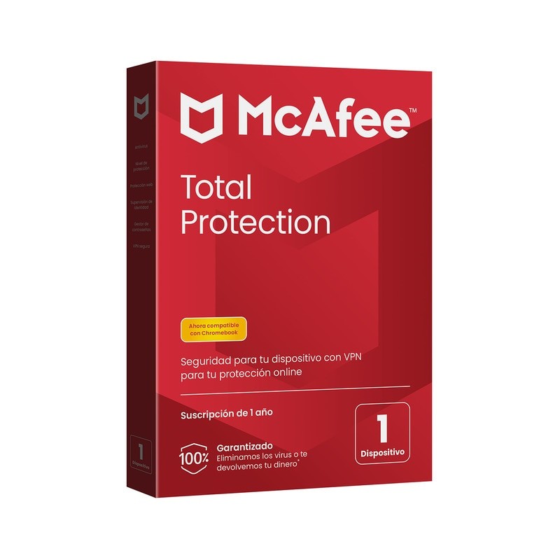 Antivirus mcafee total protection 1 dispositivo