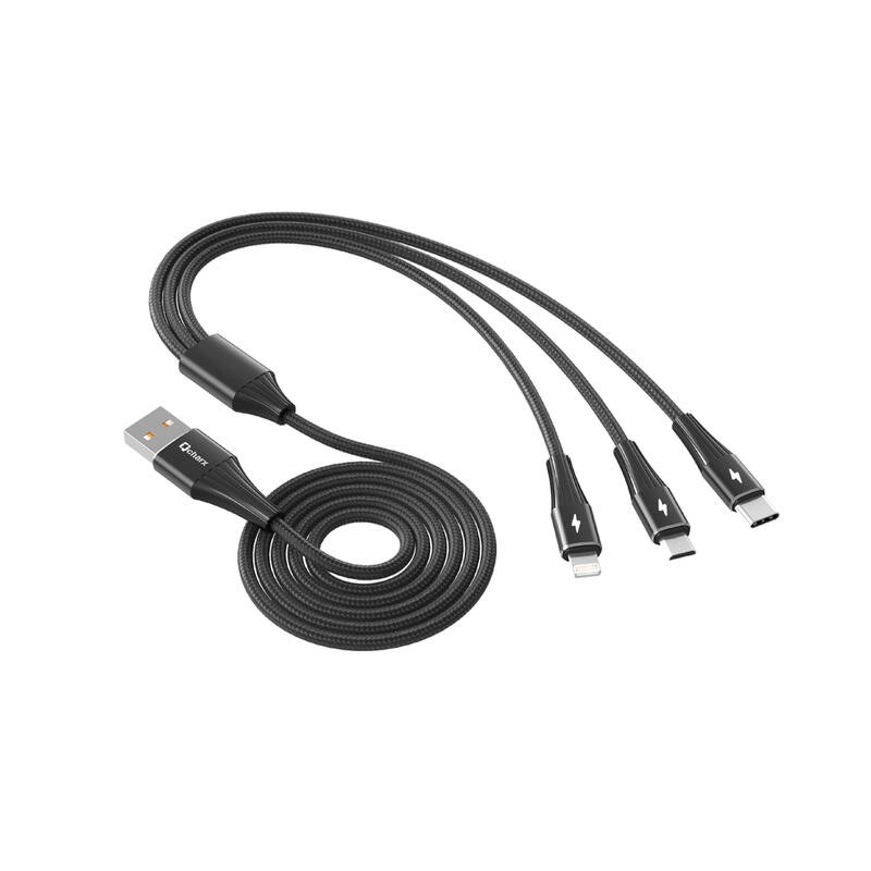 Cable triple qcharx napoli usb a