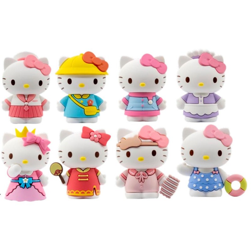 Figura hello kitty vestidos 1 unidad