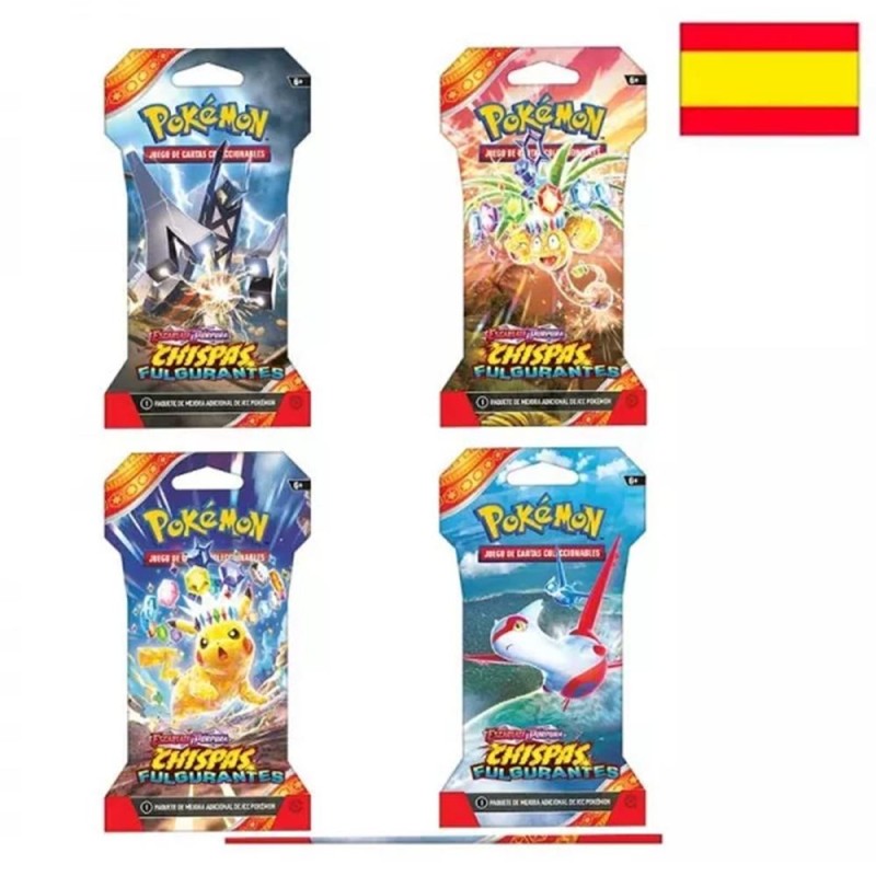 Juego cartas pokemon tcg sv08 sleeved