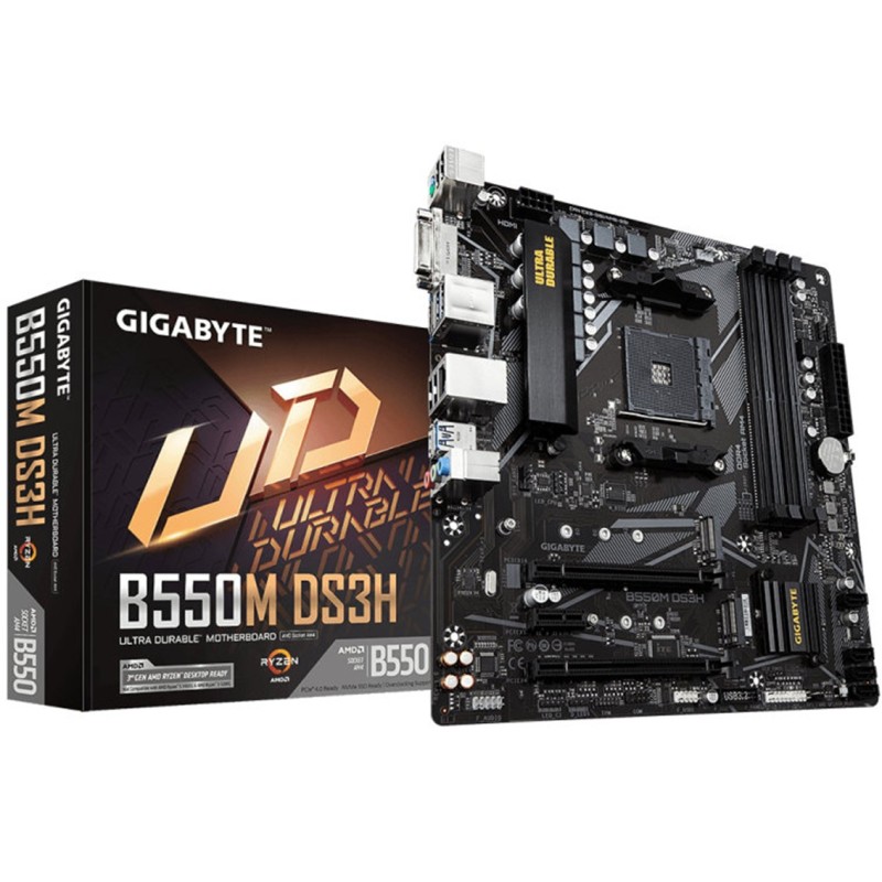 Placa base gigabyte b550m ds3h am4