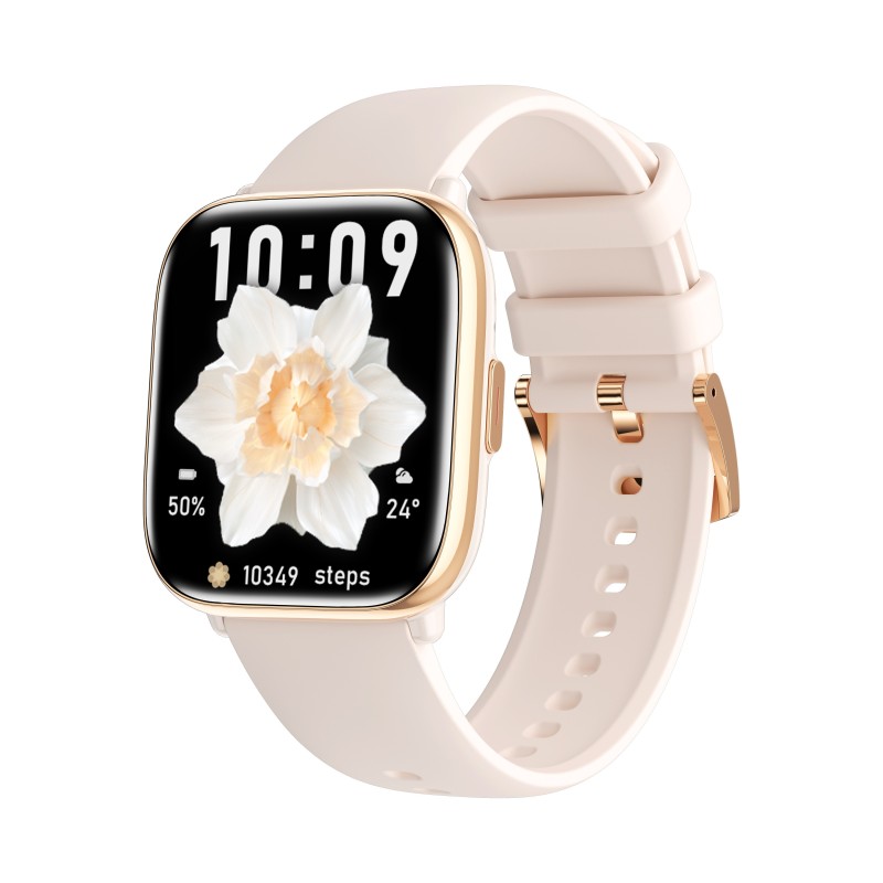 Reloj smartwatch myphone pastel gold cream