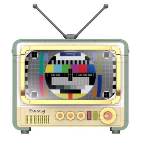 Maqueta retro tv set construccion joyside