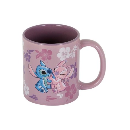 Taza karactermania stitch y angel lilo