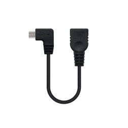 CABLE OTG ACODADO USB(A)2-0 A MICRO USB(B) NANOCABLE 0-15M