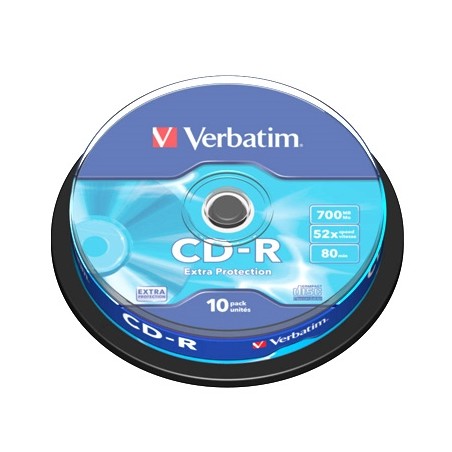 CD-R Verbatim Datalife 52X- Tarrina-10uds