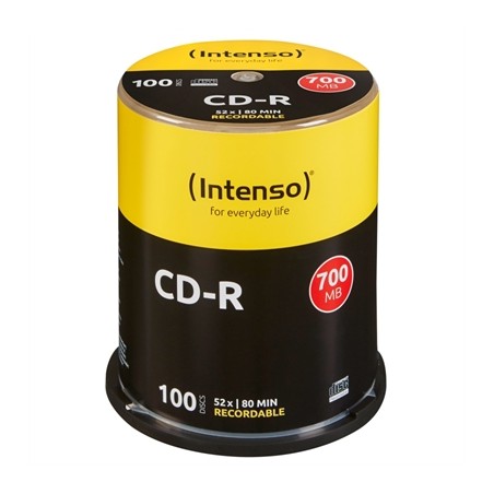 Tarrina cd - r virgenes intenso 700mb 80