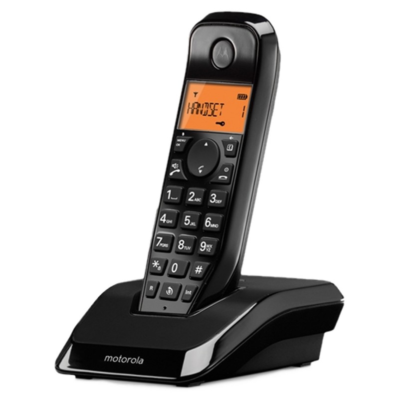 TELÉFONO INALÁMBRICO DECT DIGITAL MOTOROLA S1201 NEG