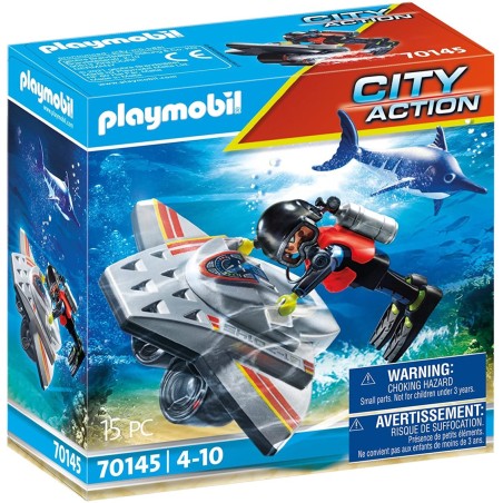 Playmobil maritimo : scooter buceo en