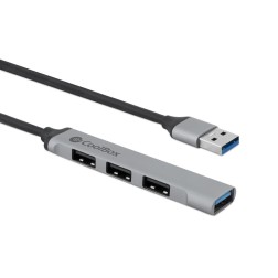 COOLBOX HUB ALU USB-A 1XUSB 3-0+3XUSB 2-0