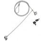 Cable seguridad portatiles 1-5m conceptronic doble