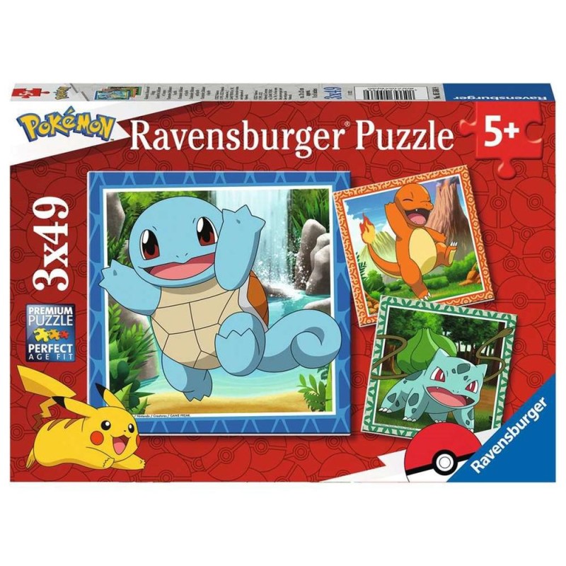 Puzzle ravensburger pokemon 3x49 5+