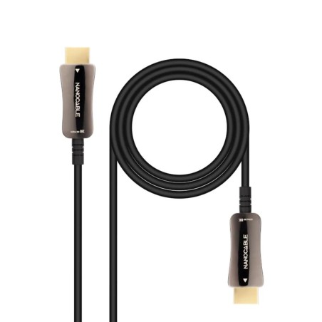 Cable HDMI 2-1 AOC 8K Nanocable 10-15-2110- HDMI Macho - HDMI Macho- 10m- Negro