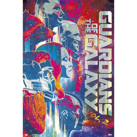 Poster marvel guardianes la galaxia vol-