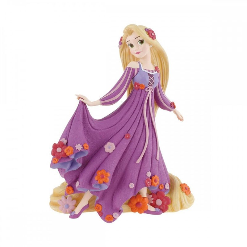 Figura decorativa enesco disney rapunzel floreada