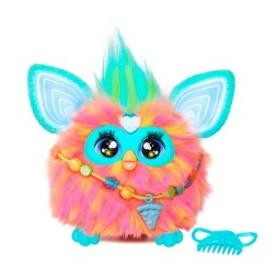 Juguete interactivo hasbro furby naranja coral