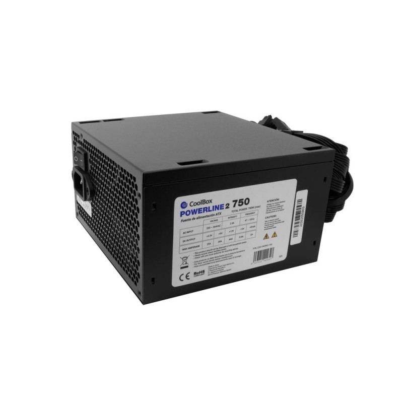 Fuente alimentacion coolbox powerline2 black - 750 atx