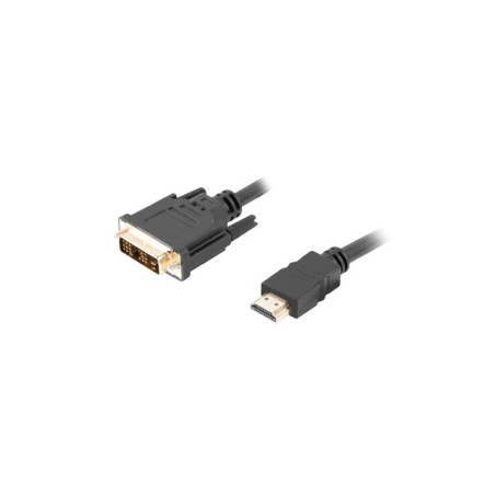 CABLE HDMI LANBERG MACHO-DVI-D 18+1 MACHO SINGLE LINK 0-5M NEGRO