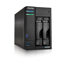 NAS ASUSTOR TOWER 2 BAY QUAD-CORE 2-0GHZ CPU DUAL 2-5GBE PORTS 4GB RAM DDR4