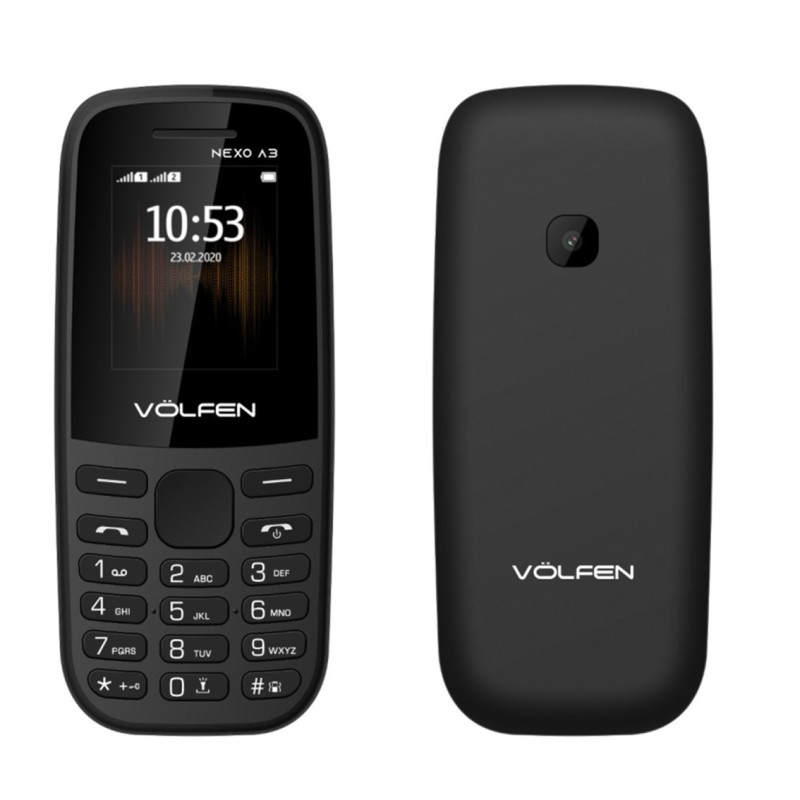 Telefono volfen a3 negro pantalla 1-8pulgadas