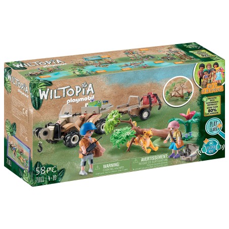 Playmobil wiltopia quad rescate animales