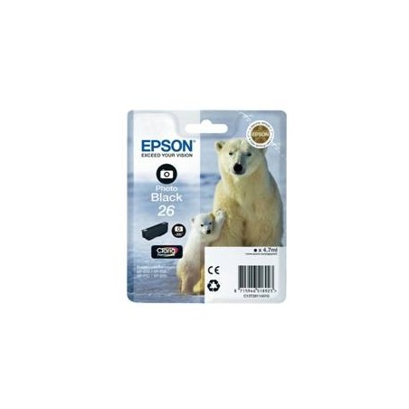 Cartucho tinta epson t261140 negro photo