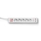 Regleta con interruptor Salicru SAFE 5+- 5 Tomas de corriente- 2 USB- Cable 1-5m- Blanca