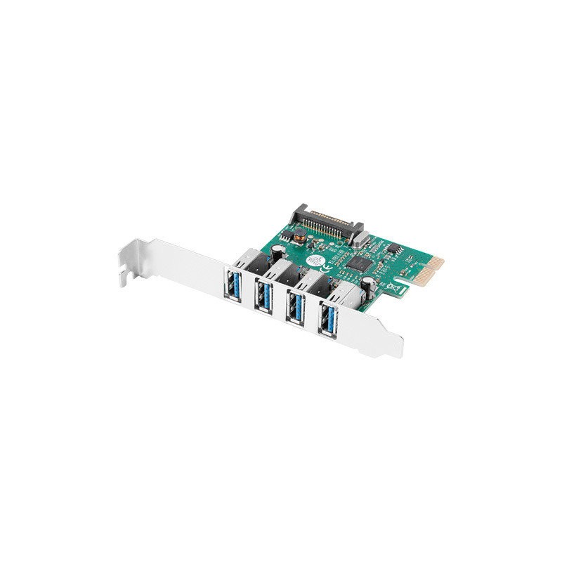 TARJETA PCI EXPRESS LANBERG X1 A 4X USB-A 3,1 GEN1 LOW PROFILE