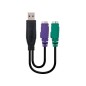 Adaptador usb a 2 x ps