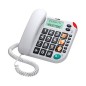 Telefono fijo maxcom kxt480 white